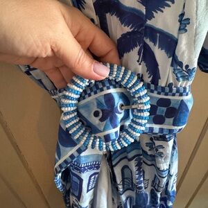 Farm Rio sweet Rio puff sleeve dress, like new in print sweet Rio